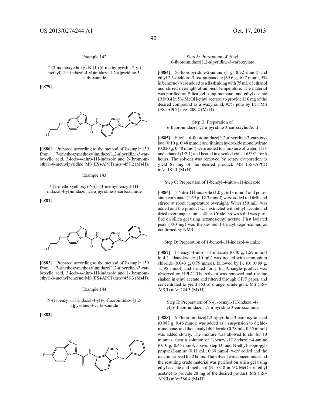 SUBSTITUTED N-(1H-INDAZOL-4-YL)IMIDAZO[1,2-]PYRIDINE-3-CARBOXAMIDE     COMPOUNDS AS TYPE III RECEPTOR TYROSINE KINASE INHIBITORS - diagram, schematic, and image 91