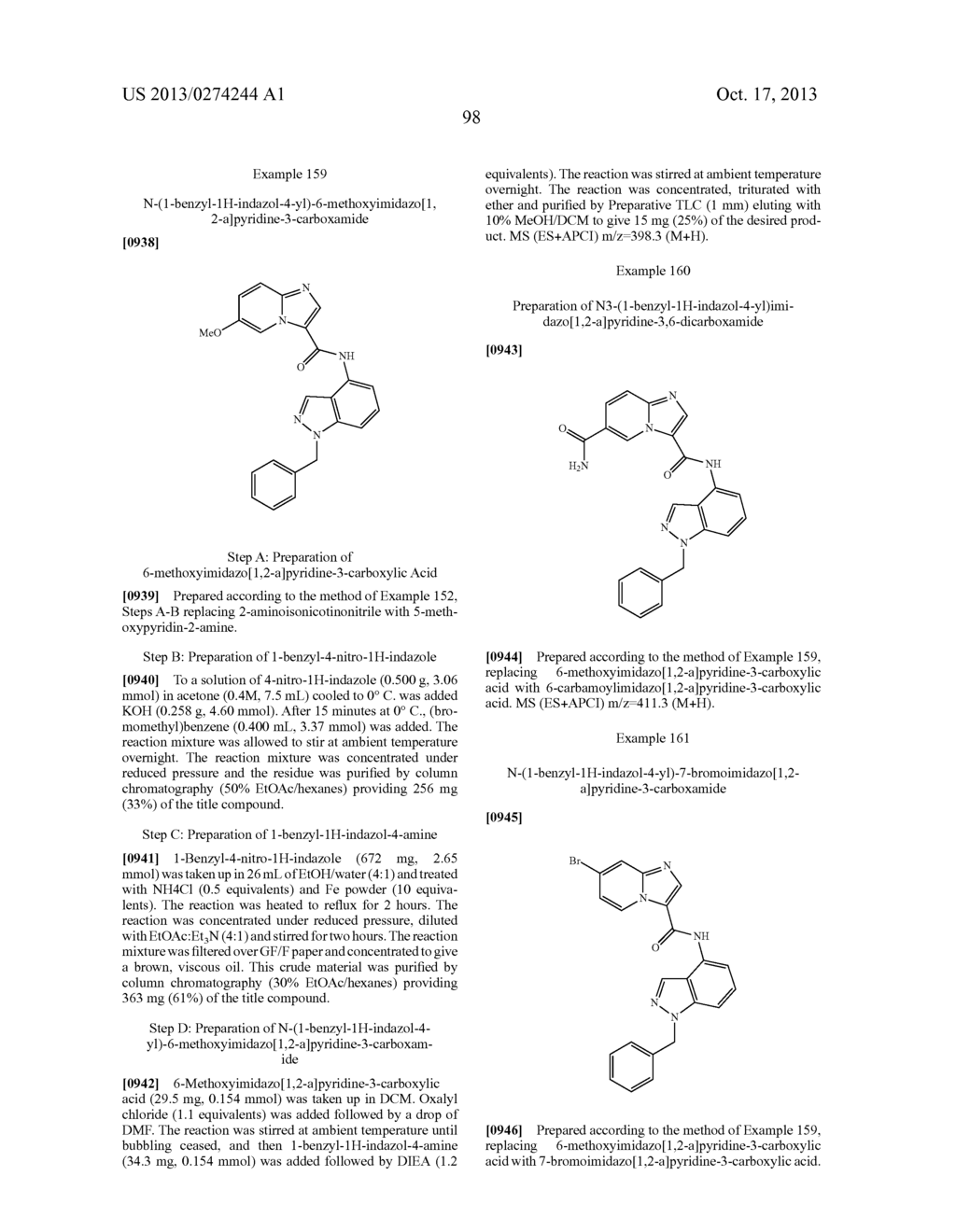 SUBSTITUTED N-(1H-INDAZOL-4-YL)IMIDAZO[1,2-]PYRIDINE-3-CARBOXAMIDE     COMPOUNDS AS TYPE III RECEPTOR TYROSINE KINASE INHIBITORS - diagram, schematic, and image 99