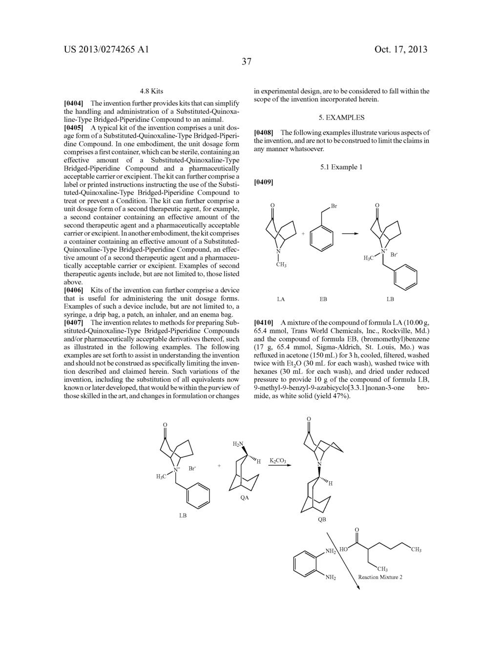 SUBSTITUTED-QUINOXALINE-TYPE BRIDGED-PIPERIDINE COMPOUNDS AND THE USES     THEREOF - diagram, schematic, and image 38