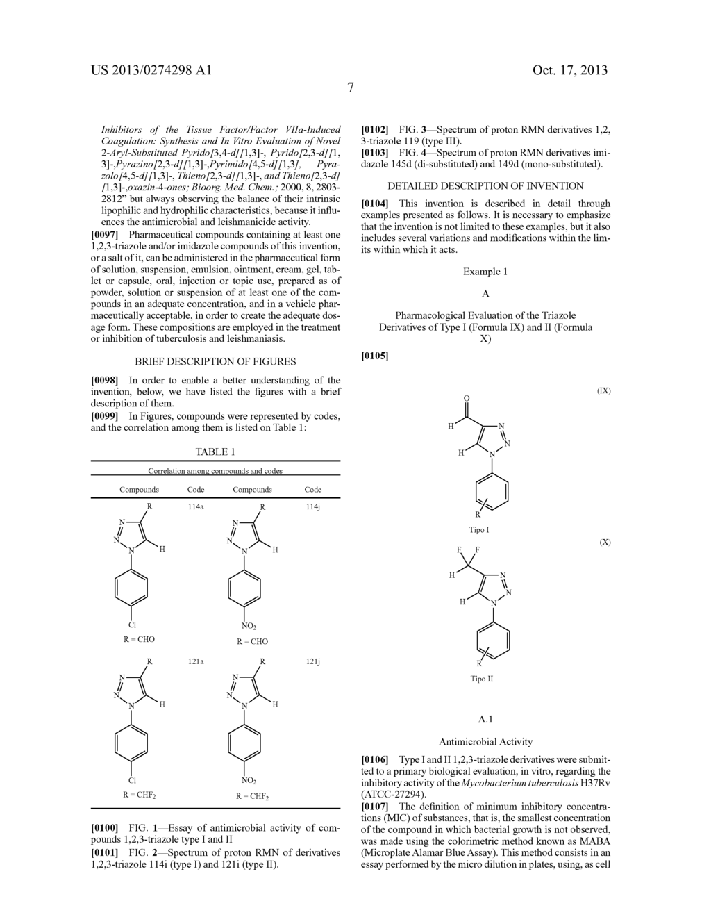 AZOLE COMPOUNDS USED AS TUBERCULOSTATIC AND LEISHMANICIDE AGENTS - diagram, schematic, and image 12