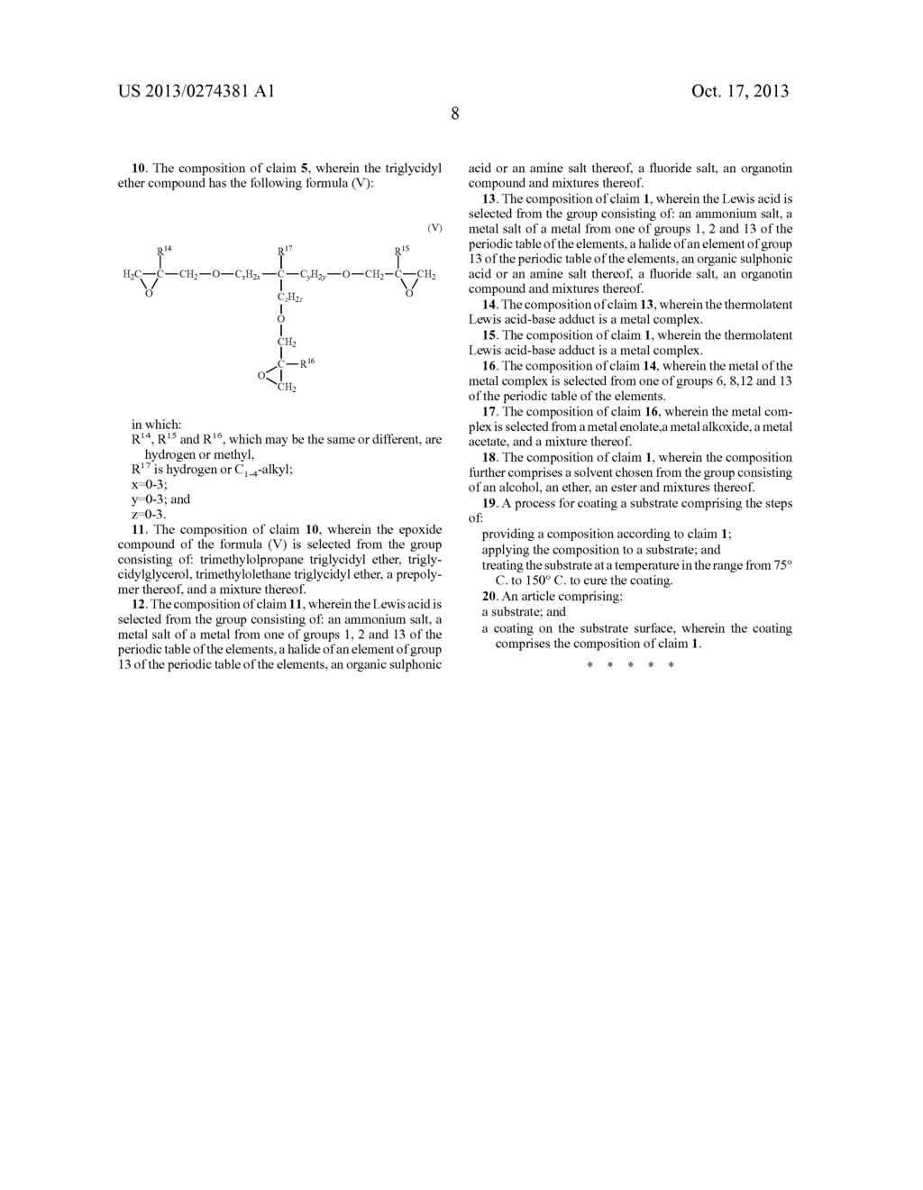 Composition for the Production of a Coating with High Adhesive Strength     and Scratch Resistance - diagram, schematic, and image 10