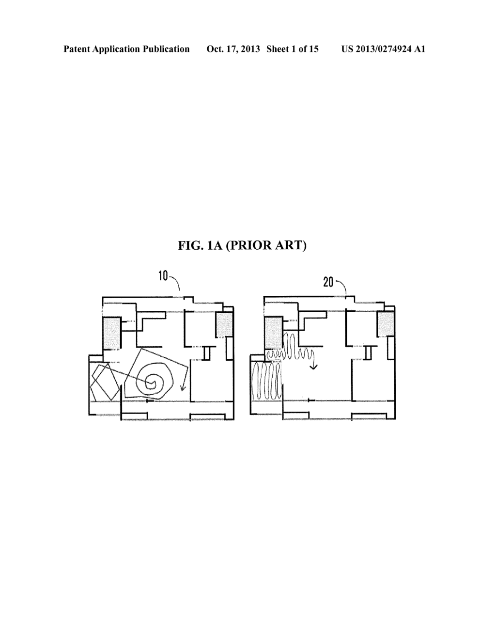 METHOD, MEDIUM AND APPARATUS CLASSIFYING AND COLLECTING AREA FEATURE     INFORMATION ACCORDING TO A ROBOT'S MOVING PATH, AND A ROBOT CONTROLLED BY     THE AREA FEATURES - diagram, schematic, and image 02