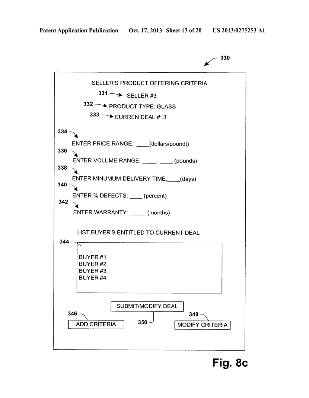 METHOD AND COMPUTER MEDIUM FOR FACILITATING A BUYER-INITIATED FEATURE     WITHIN A BUSINESS TRANSACTION - diagram, schematic, and image 14