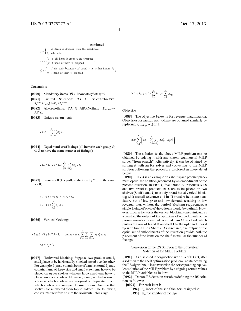 SHELF SPACE PRODUCT PLACEMENT OPTIMIZER - diagram, schematic, and image 15