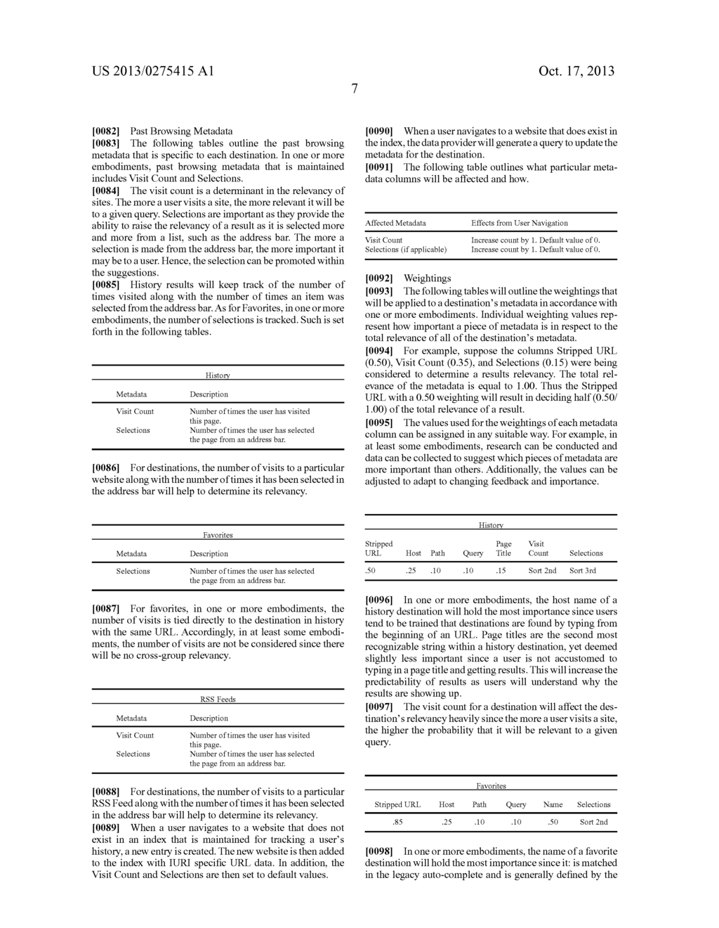 RELEVANCY SORTING OF USER'S BROWSER HISTORY - diagram, schematic, and image 15