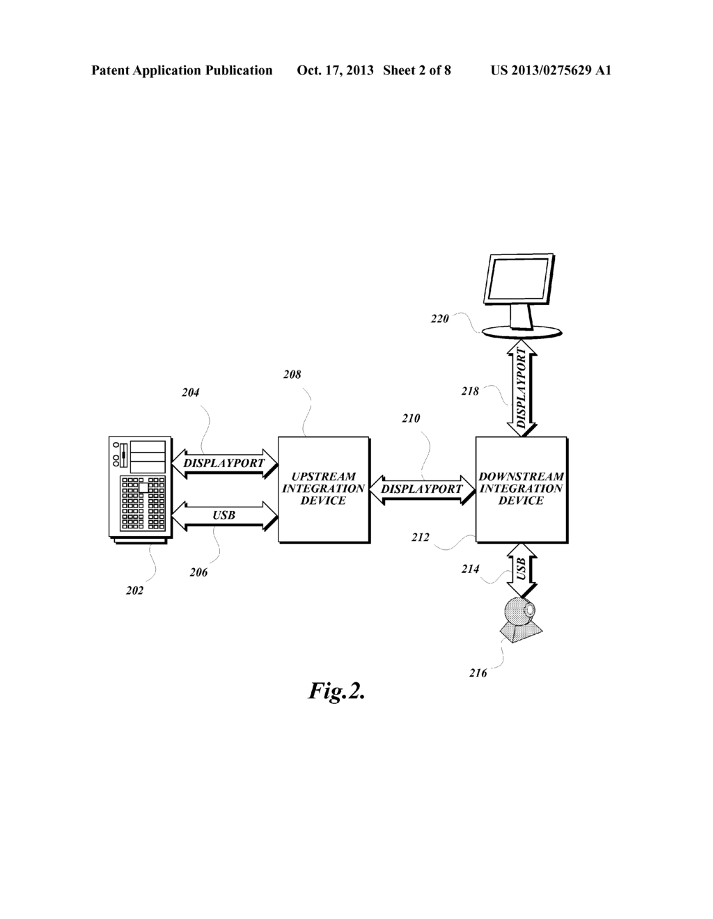 Devices and Methods for Transmitting USB Data Over DisplayPort     Transmission Media - diagram, schematic, and image 03