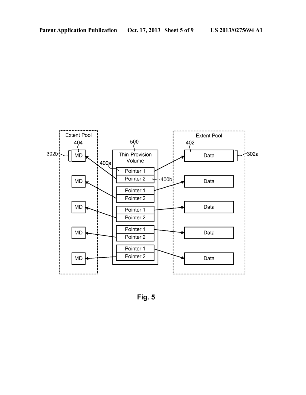 MIGRATING THIN-PROVISIONED VOLUMES IN TIERED STORAGE ARCHITECTURES - diagram, schematic, and image 06