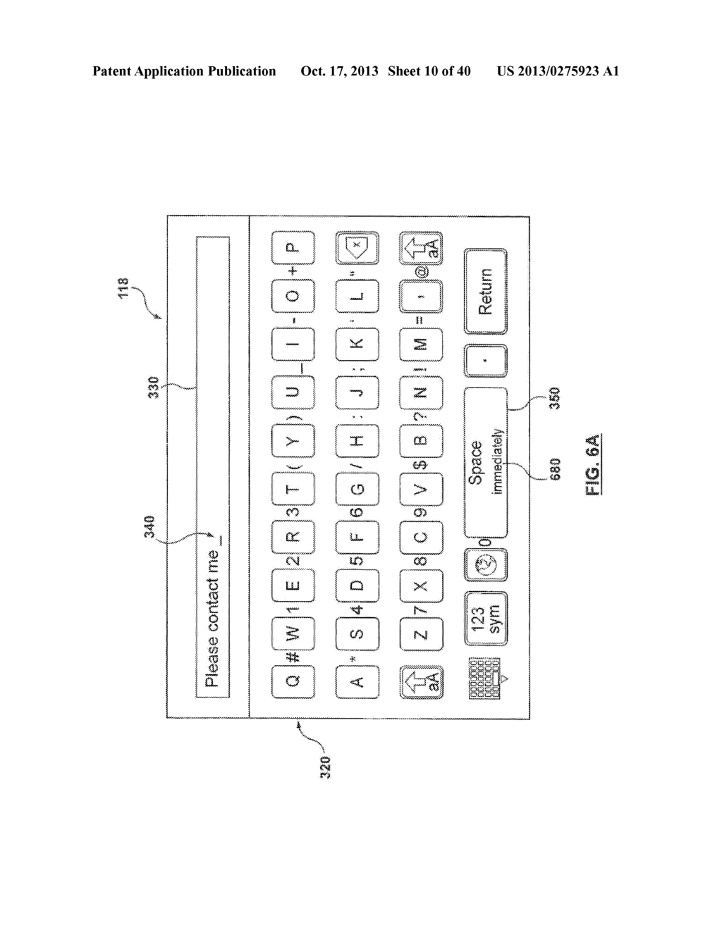 Method and Device Having Touchscreen Keyboard with Visual Cues - diagram, schematic, and image 11