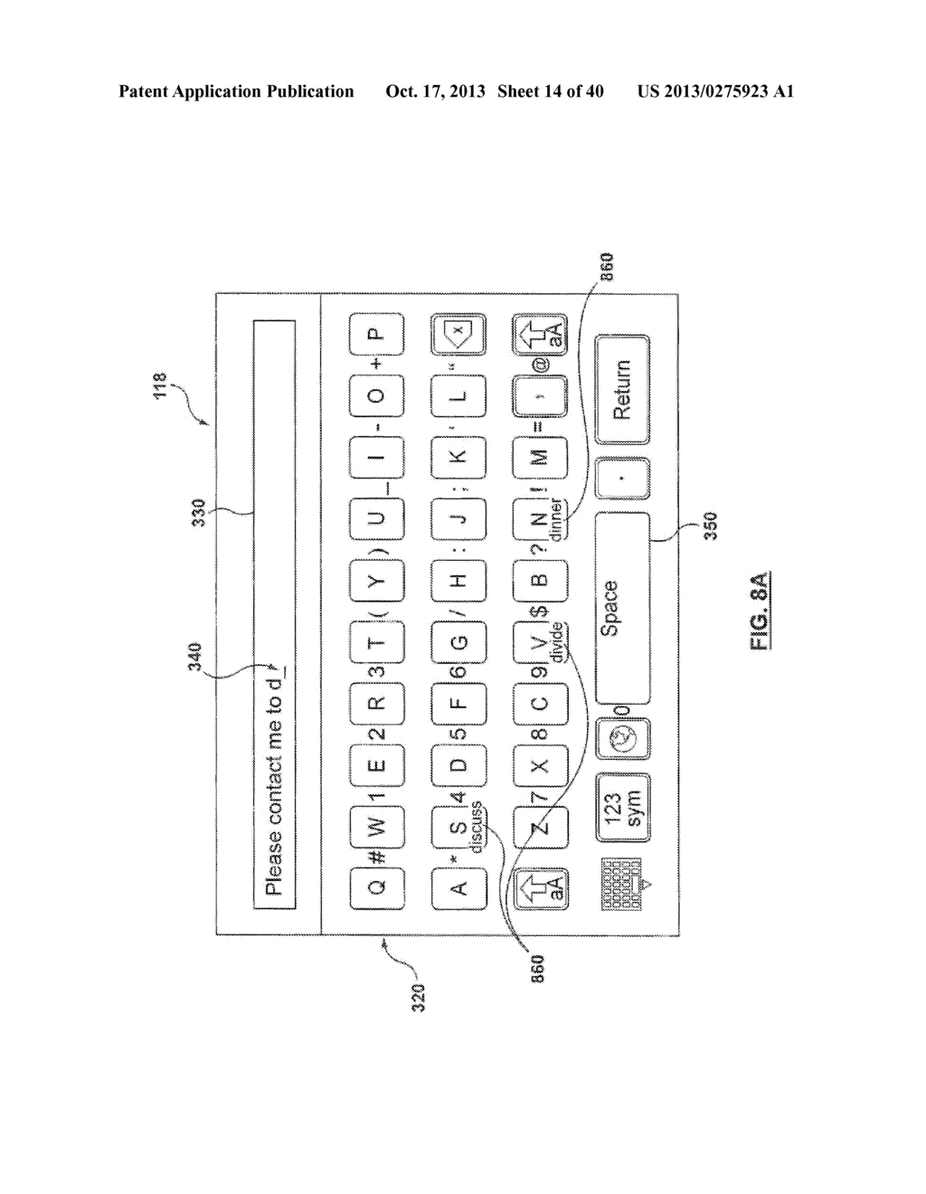 Method and Device Having Touchscreen Keyboard with Visual Cues - diagram, schematic, and image 15