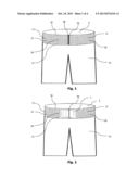 Lower torso athletic apparel with built in mobile device  carrying panel diagram and image