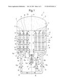 MACHINE AND PROCEDURE FOR THE DYEING OF REELS OF YARN AND/OR TEXTILE     FIBRES WOUND ON PACKAGES diagram and image