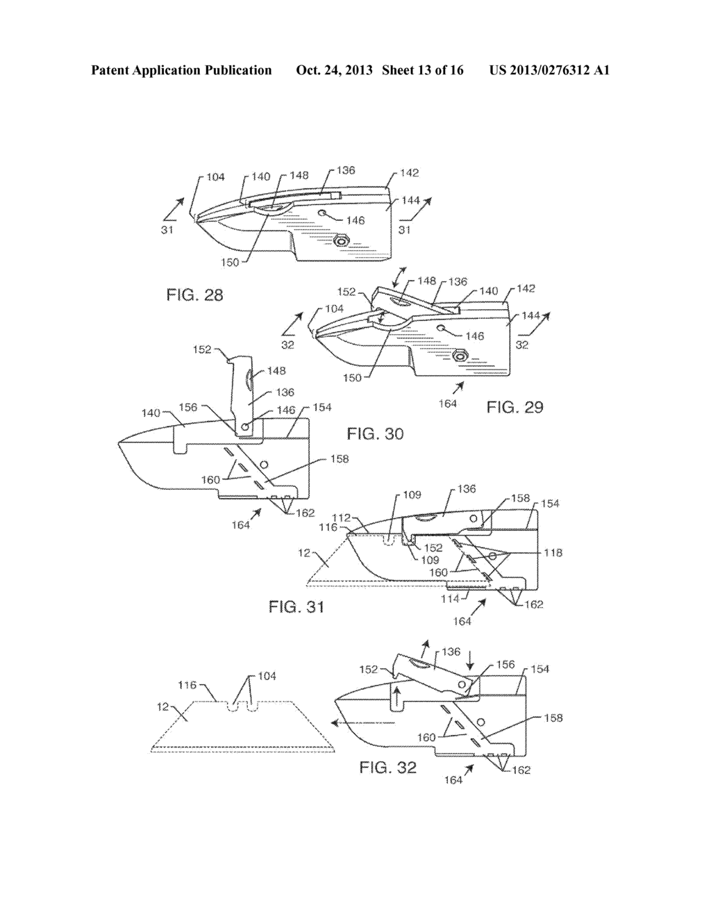 UTILITY KNIFE INCLUDING A LOCKING MECHANISM AND/OR RATCHETING MECHANISM - diagram, schematic, and image 14