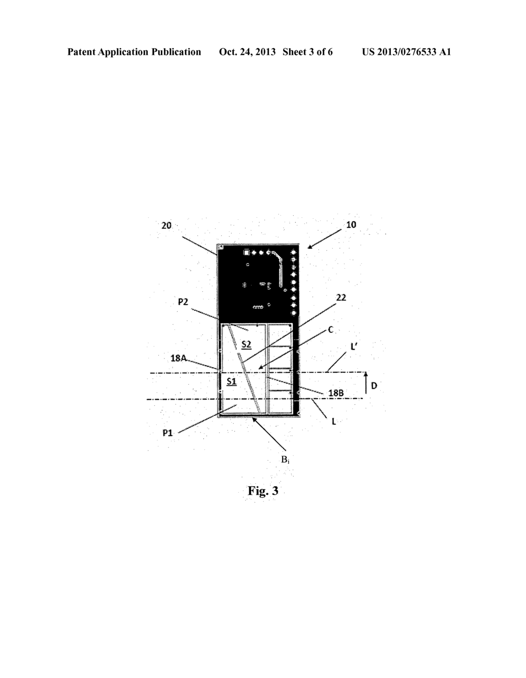 DEVICE FOR MEASURING FLUID LEVEL IN A CONTAINER - diagram, schematic, and image 04