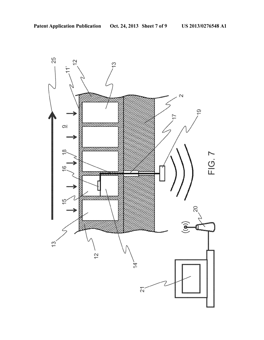 System and Method for the Real-Time Measurement of a Flow of Discharge     Material from a Mineral-Grinding Mill - diagram, schematic, and image 08