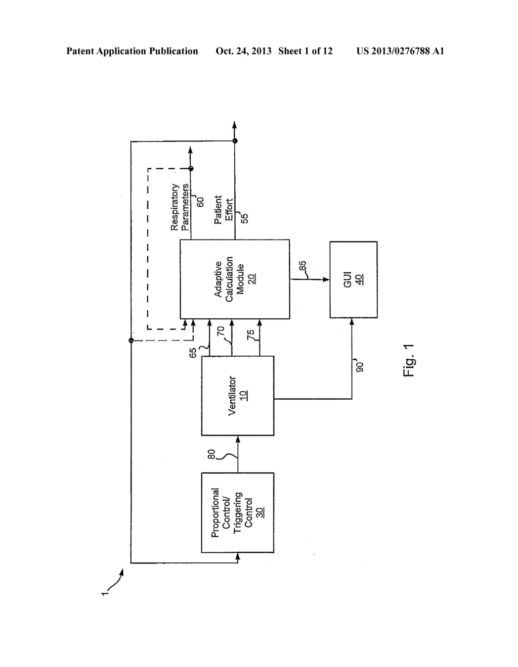 SYSTEMS AND METHODS FOR TRIGGERING AND CYCLING A VENTILATOR BASED ON     RECONSTRUCTED PATIENT EFFORT SIGNAL - diagram, schematic, and image 02