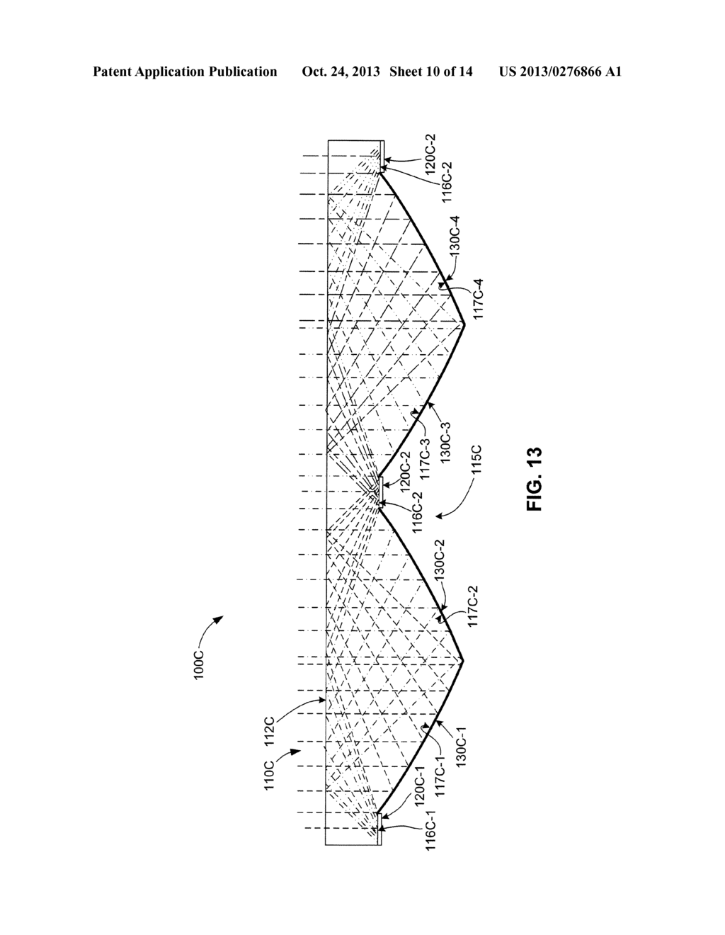 Linear Concentrating Solar Collector With Decentered Trough-Type     Reflectors - diagram, schematic, and image 11