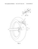 PROCESS AND APPARATUS FOR MANUFACTURING A REINFORCING STRUCTURE OF A TYRE     FOR VEHICLE WHEELS diagram and image