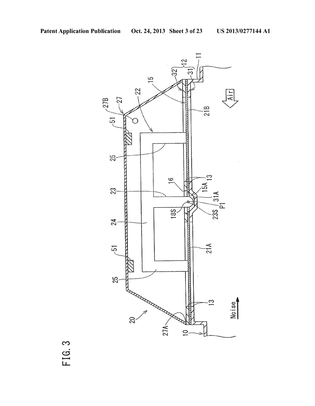 NOISE ATTENUATOR AND VEHICLE AIR INTAKE DUCT PROVIDED THEREWITH - diagram, schematic, and image 04