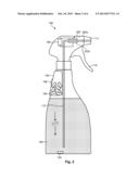 REUSABLE SPRAY BOTTLE WITH INTEGRATED DISPENSER diagram and image