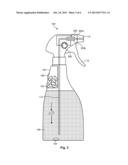 REUSABLE SPRAY BOTTLE WITH INTEGRATED DISPENSER diagram and image