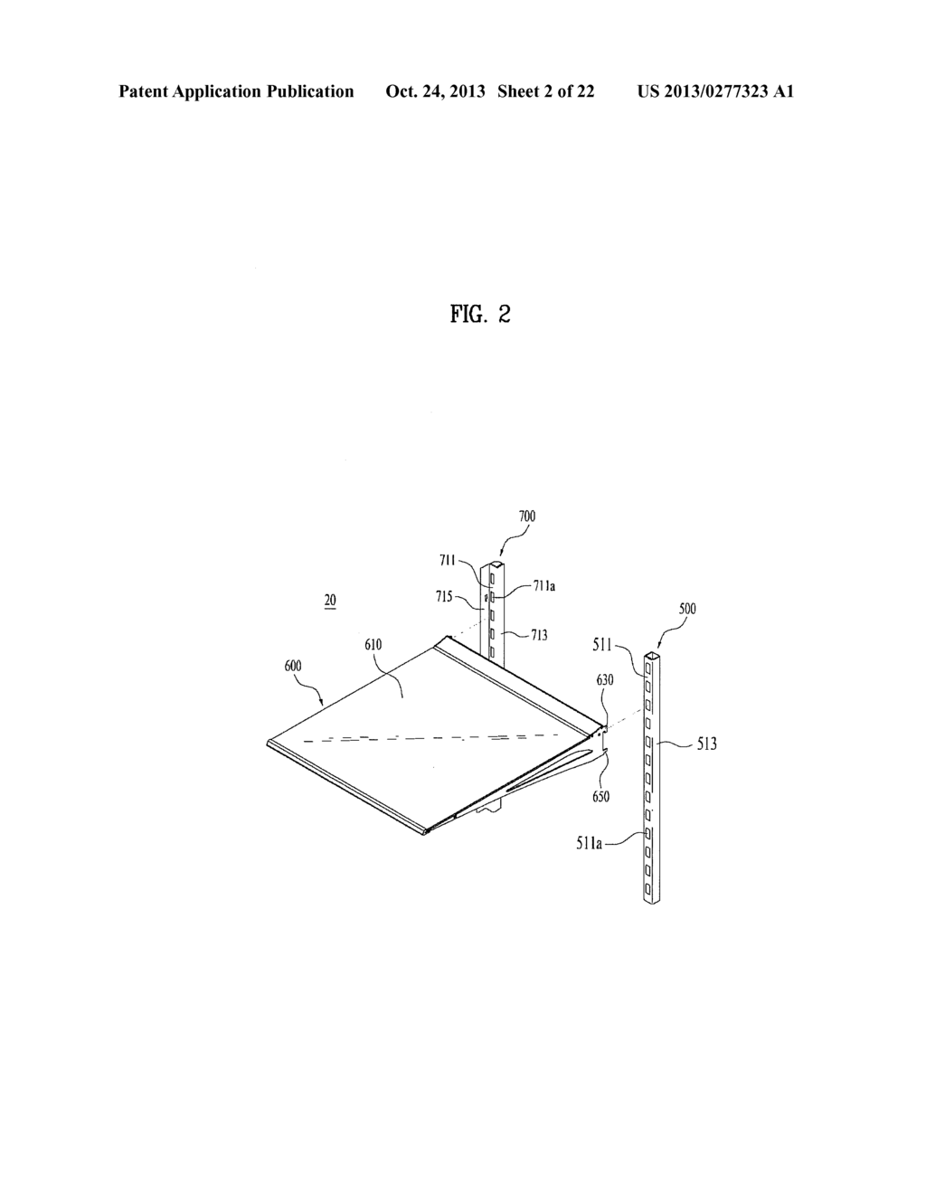 SHELF AND REFRIGERATOR WITH THE SAME - diagram, schematic, and image 03