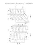 Corrugated Shelving Display System with Two-Piece Shelves diagram and image