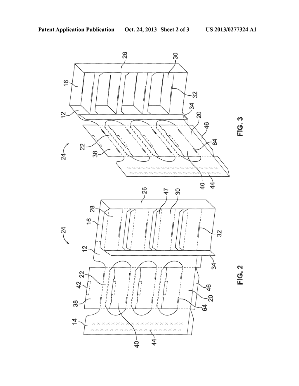 Corrugated Shelving Display System with Two-Piece Shelves - diagram, schematic, and image 03