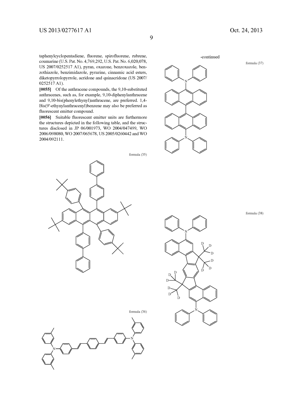 ORGANIC ELECTROLUMINESCENT DEVICE - diagram, schematic, and image 10