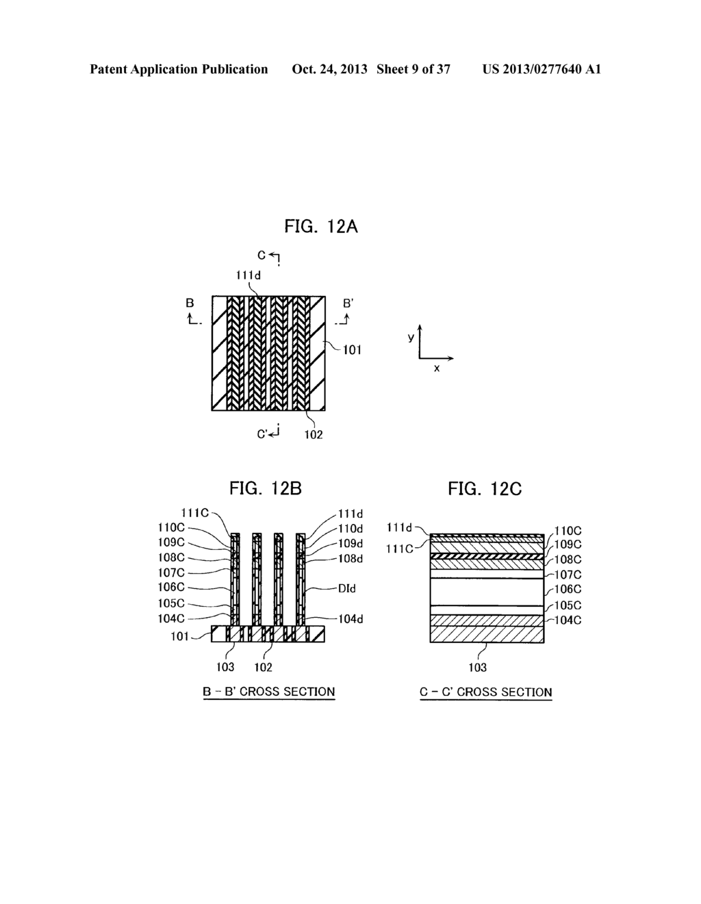 NON-VOLATILE SEMICONDUCTOR MEMORY DEVICE AND METHOD FOR MANUFACTURING THE     SAME - diagram, schematic, and image 10