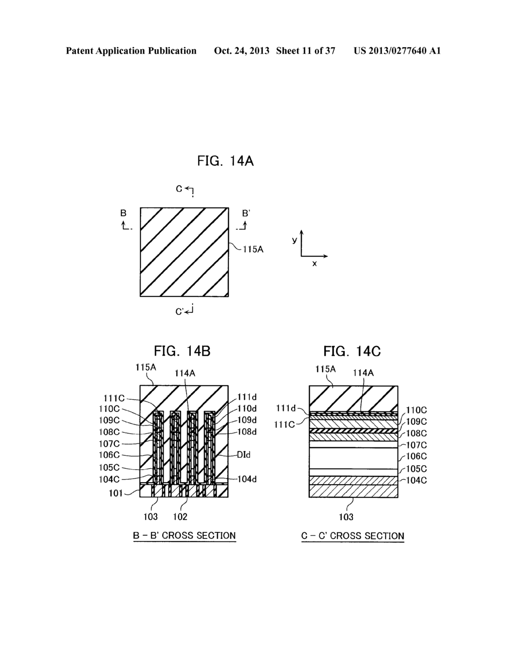 NON-VOLATILE SEMICONDUCTOR MEMORY DEVICE AND METHOD FOR MANUFACTURING THE     SAME - diagram, schematic, and image 12