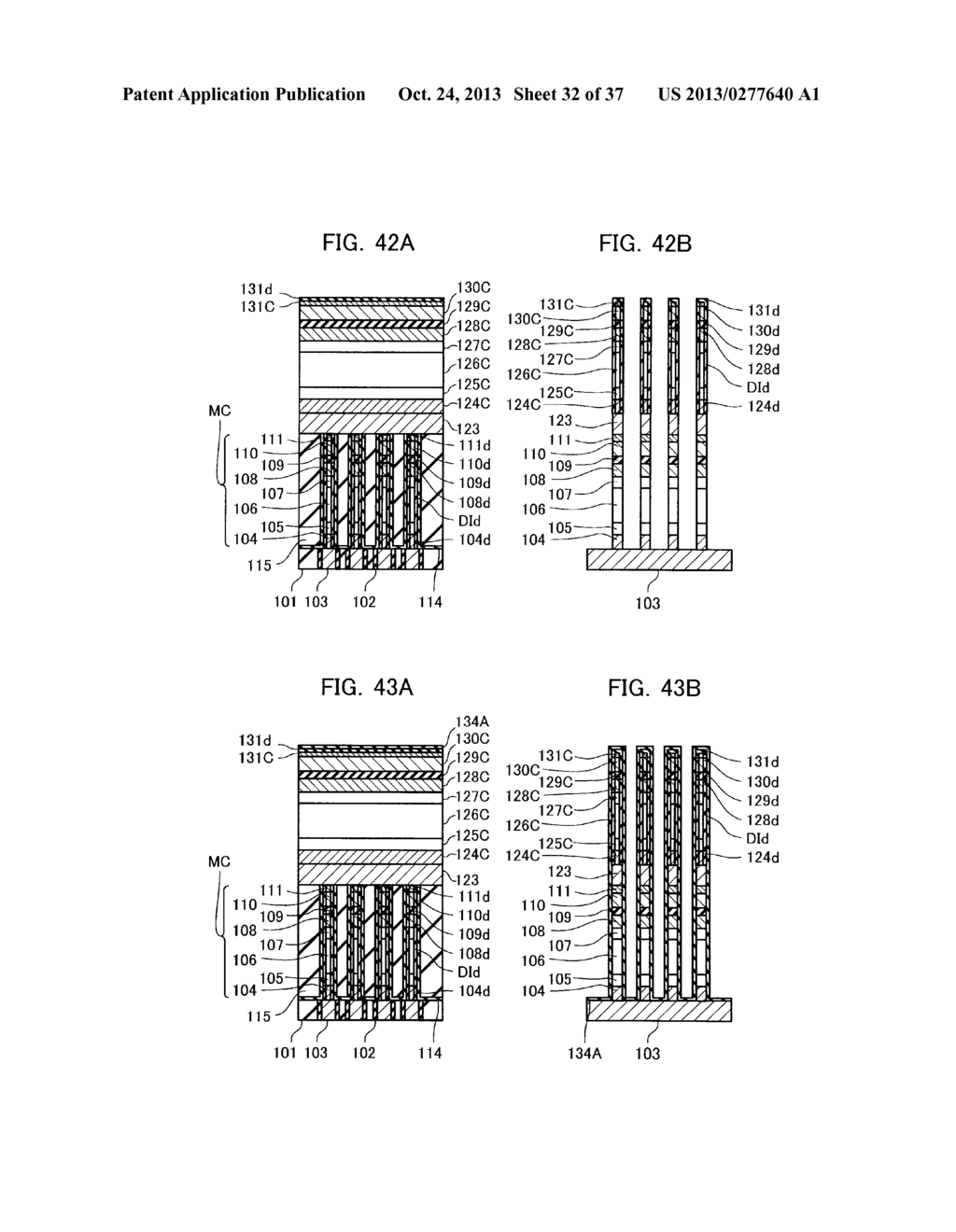 NON-VOLATILE SEMICONDUCTOR MEMORY DEVICE AND METHOD FOR MANUFACTURING THE     SAME - diagram, schematic, and image 33