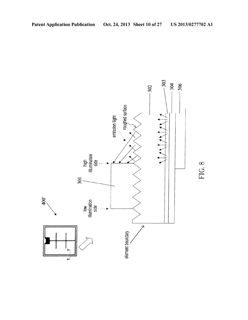 Light Emitting Diode Device Having Electrode With Low Illumination Side     And High Illumination Side - diagram, schematic, and image 11
