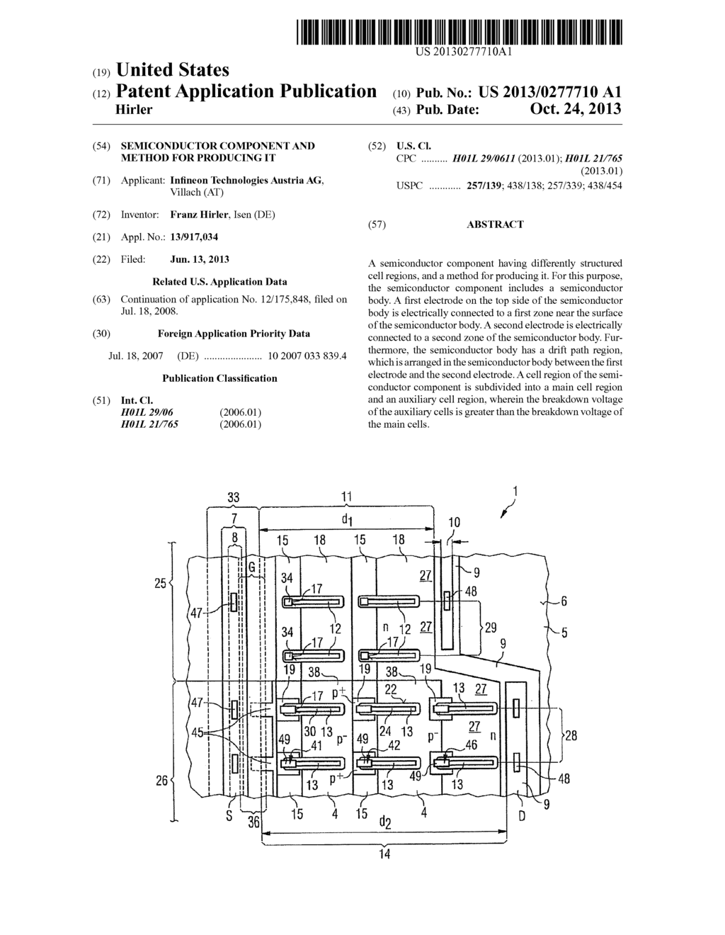 SEMICONDUCTOR COMPONENT AND METHOD FOR PRODUCING IT - diagram, schematic, and image 01