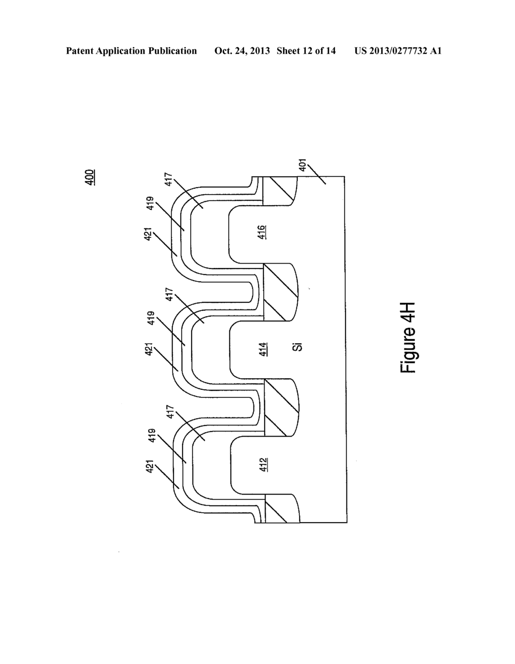 SONOS MEMORY CELLS HAVING NON-UNIFORM TUNNEL OXIDE AND METHODS FOR     FABRICATING SAME - diagram, schematic, and image 13