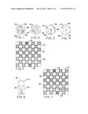 GAME COMBINING CHECKERS, CHESS AND DICE diagram and image