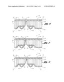 ASSEMBLY INCLUDING A COMPRESSION-MOLDED, COMPOSITE PANEL LOCALLY     REINFORCED ADJACENT A LIVING HINGE OF THE ASSEMBLY diagram and image