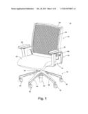 CHAIR WITH COLLAPSIBLE SEAT BACK diagram and image