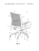 CHAIR WITH COLLAPSIBLE SEAT BACK diagram and image