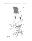 CHAIR WITH COLLAPSIBLE SEAT BACK diagram and image