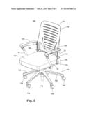 CHAIR WITH COLLAPSIBLE SEAT BACK diagram and image