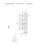 SEMICONDUCTOR WAFER AND METHOD FOR AUTO-CALIBRATING INTEGRATED CIRCUIT     CHIPS USING PLL AT WAFER LEVEL diagram and image