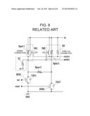 LEVEL SHIFT CIRCUIT UTILIZING RESISTANCE IN SEMICONDUCTOR SUBSTRATE diagram and image