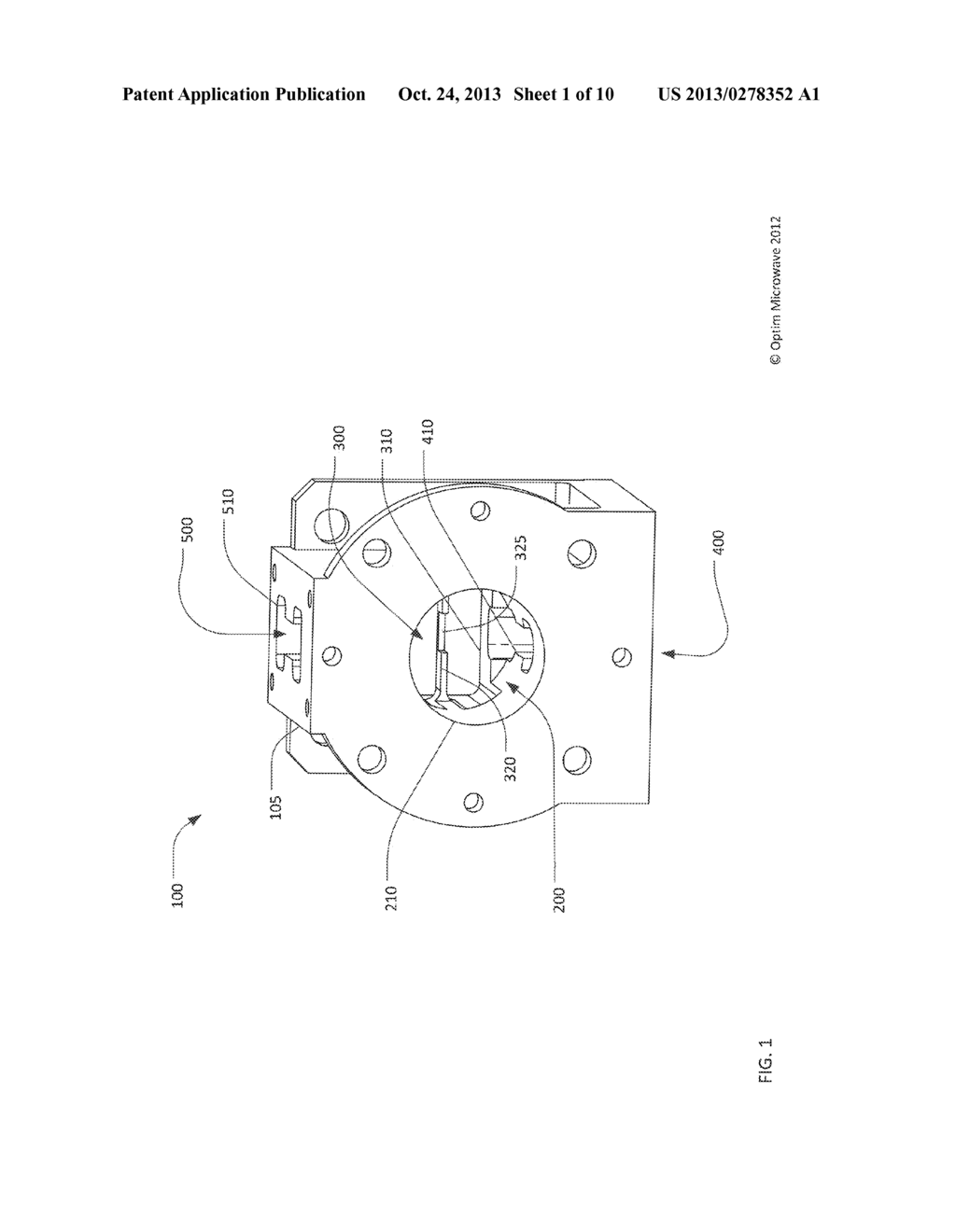 ORTHO-MODE TRANSDUCER WITH WIDE BANDWIDTH BRANCH PORT - diagram, schematic, and image 02