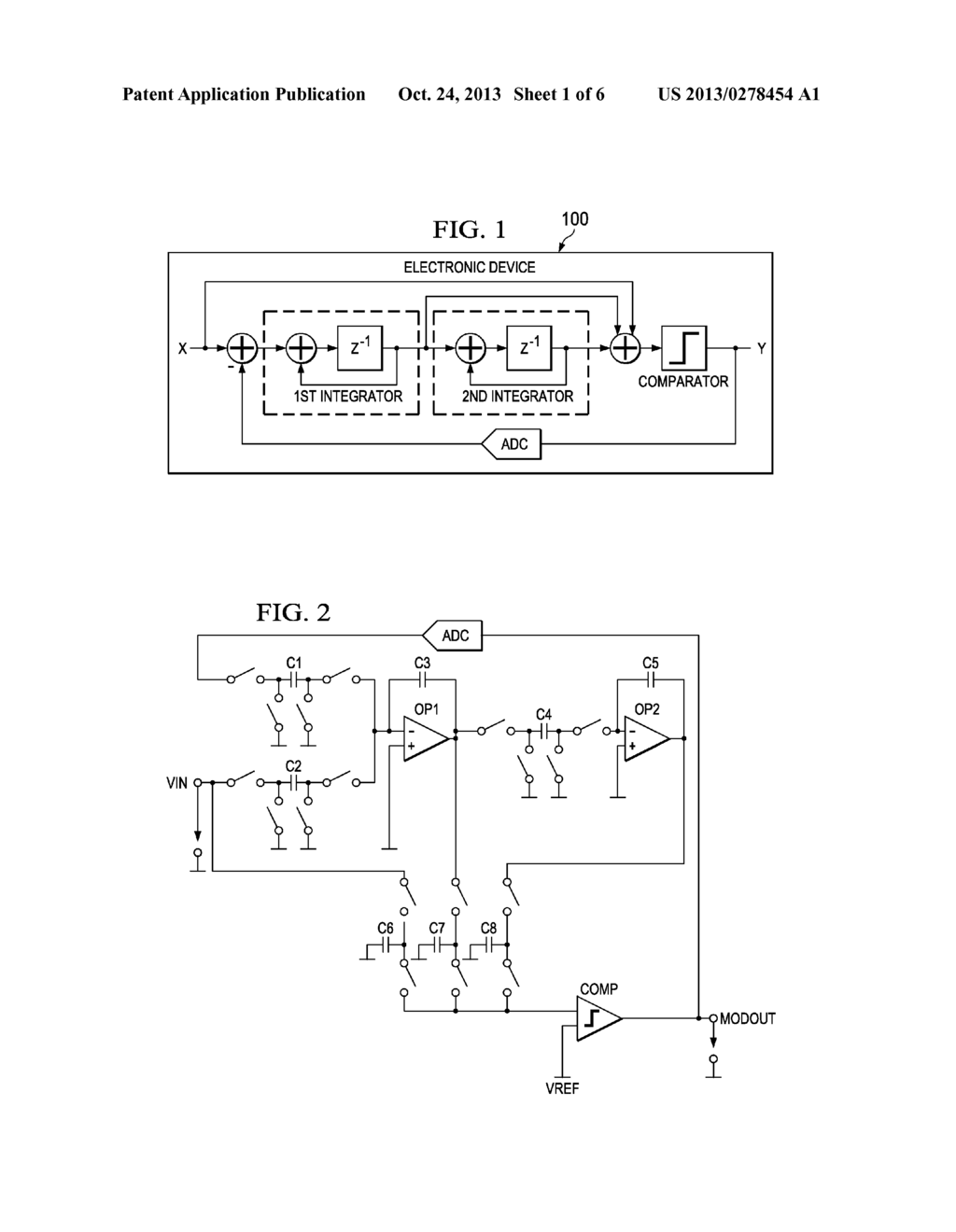 ELECTRONIC DEVICE AND METHOD FOR ANALOG TO DIGITAL CONVERSION ACCORDING TO     DELTA-SIGMA MODULATION USING DOUBLE SAMPLING - diagram, schematic, and image 02