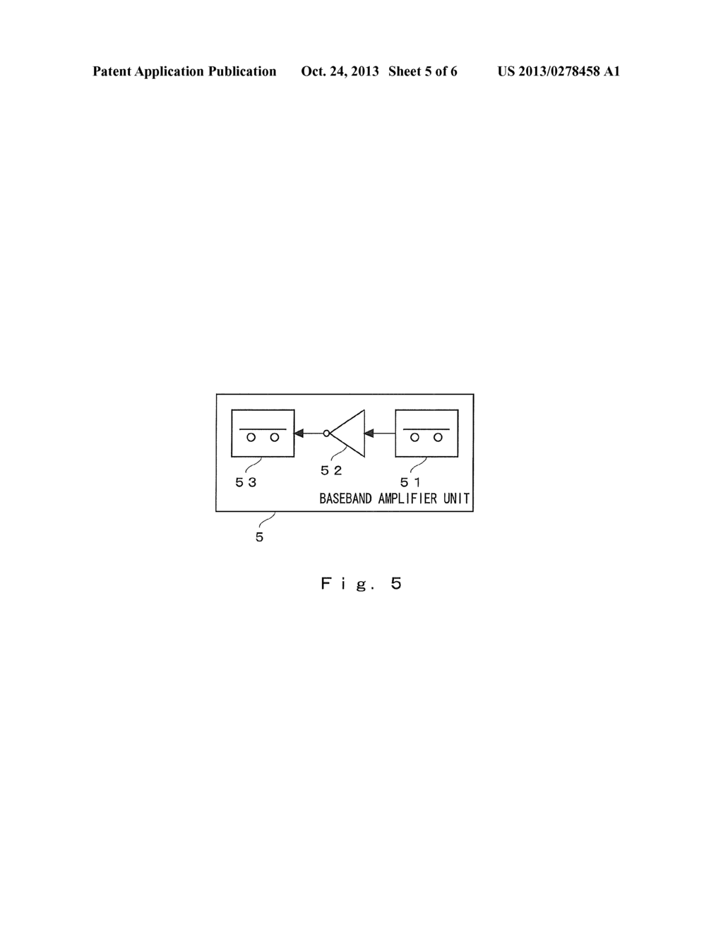 BASEBAND AMPLIFIER UNIT AND PULSE RADAR DEVICE - diagram, schematic, and image 06