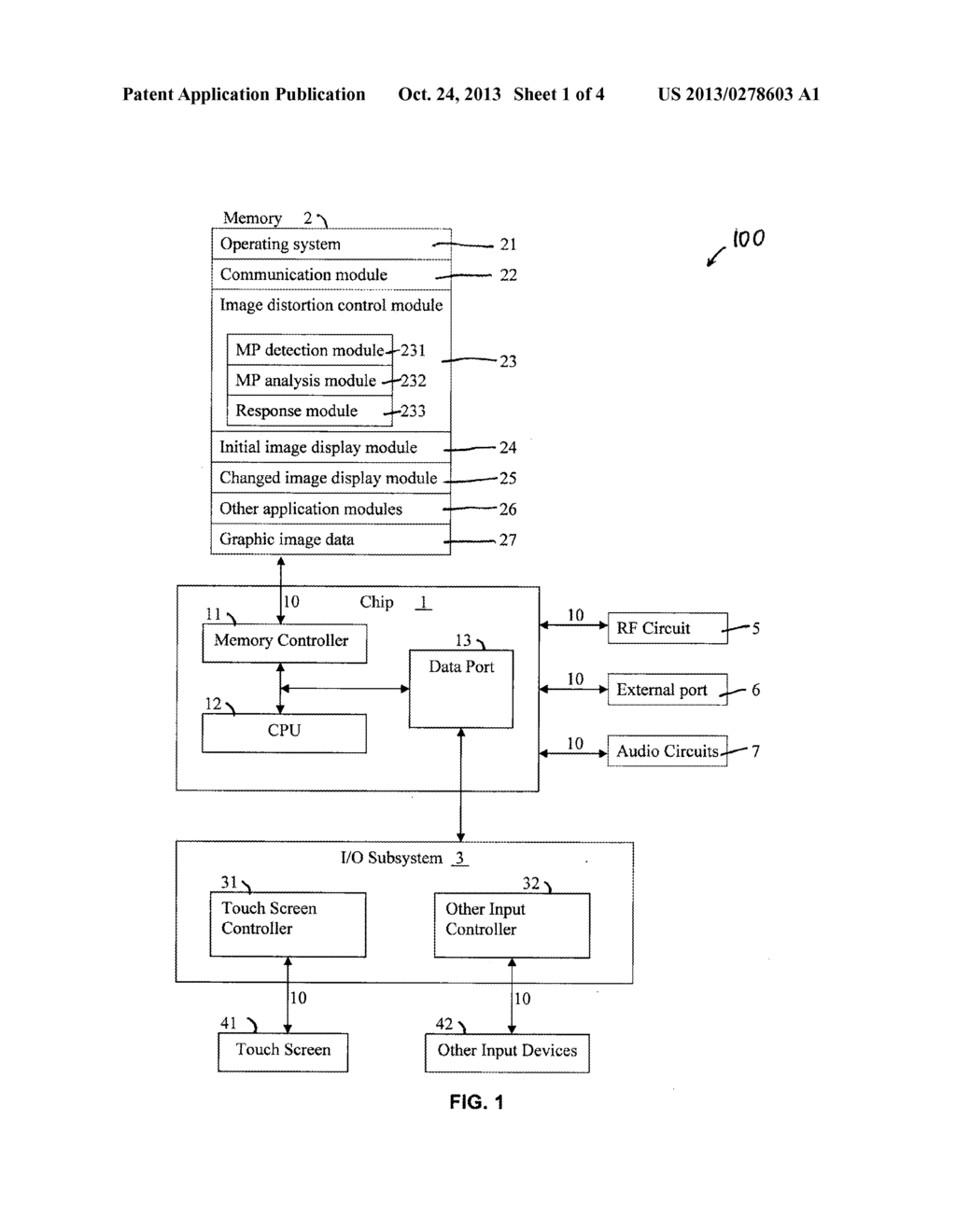 Method, Electronic Device, And Computer Readable Medium For Distorting An     Image On A Touch Screen - diagram, schematic, and image 02