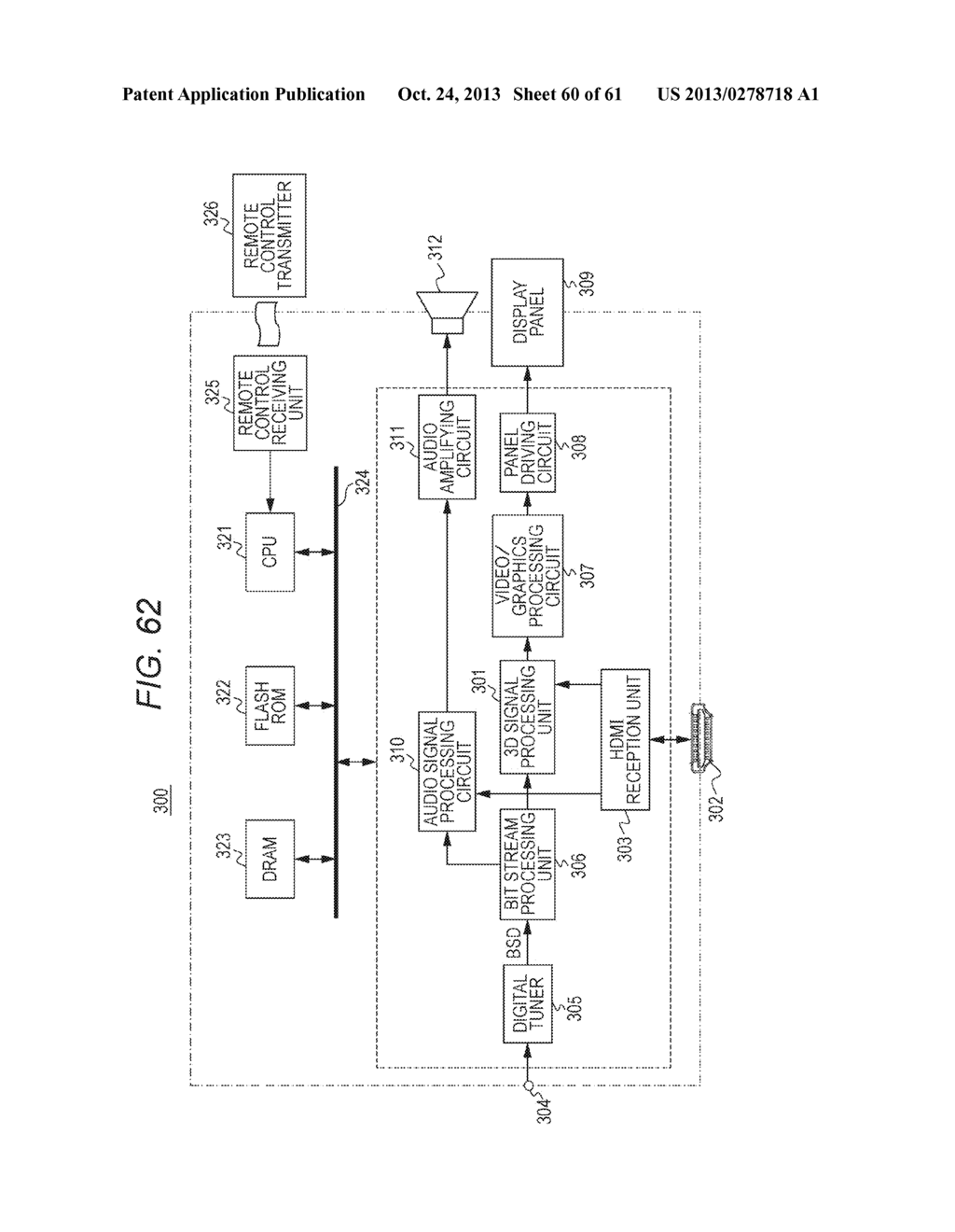 STEREOSCOPIC IMAGE DATA TRANSMISSION DEVICE, STEREOSCOPIC IMAGE DATA     TRANSMISSION METHOD, STEREOSCOPIC IMAGE DATA RECEPTION DEVICE AND     STEREOSCOPIC IMAGE DATA RECEPTION METHOD - diagram, schematic, and image 61