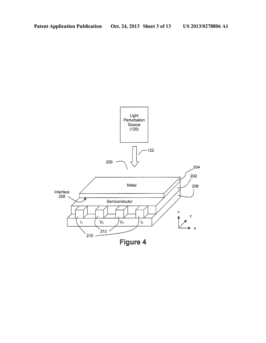 Method and Apparatus for High Resolution Photon Detection Based on     Extraordinary Optoconductance (EOC) Effects - diagram, schematic, and image 04