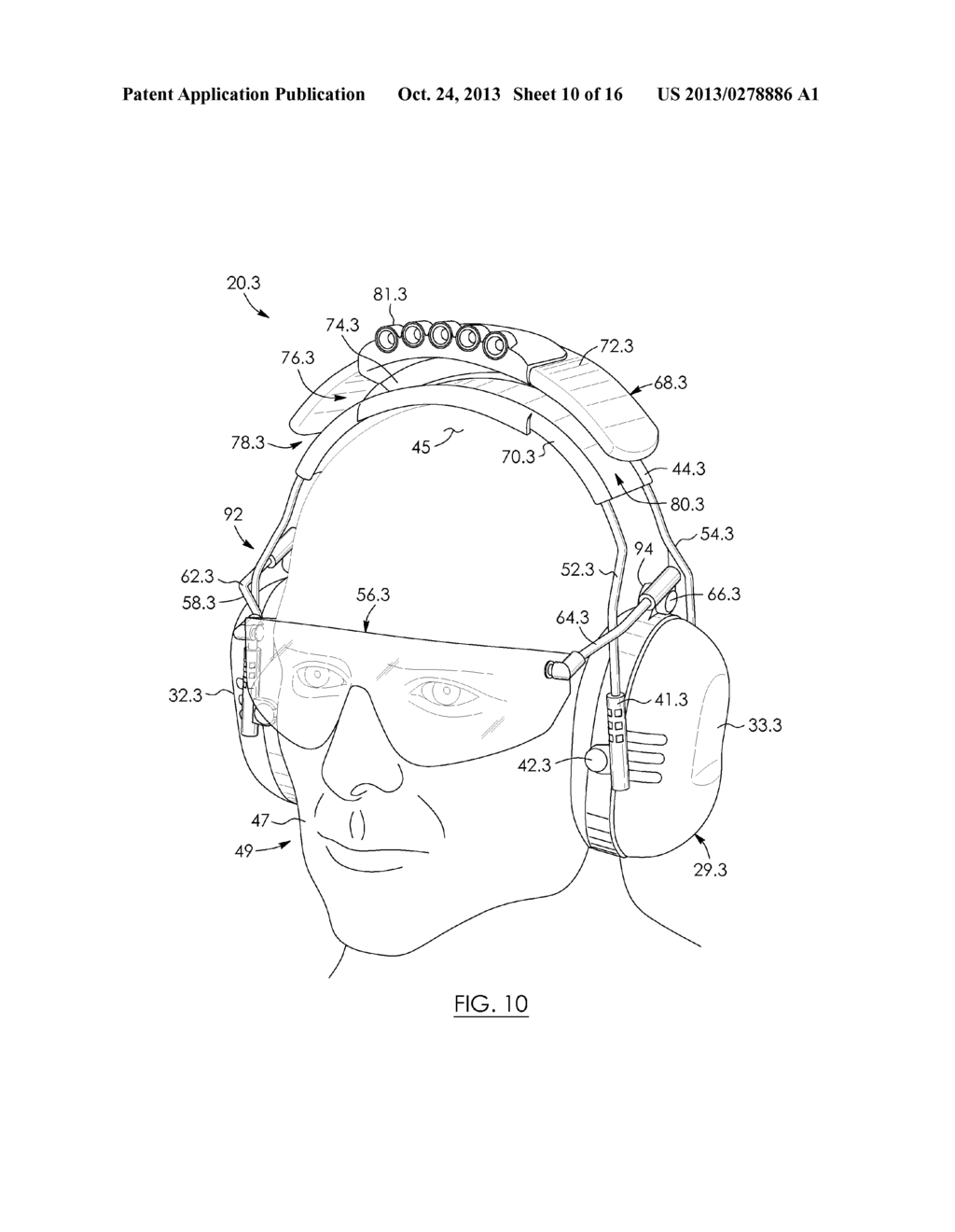 EAR-ENGAGING AND EYE-COVERING HEAD ASSEMBLY - diagram, schematic, and image 11