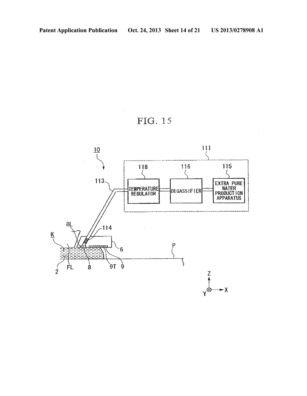 EXPOSURE APPARATUS AND EXPOSURE METHOD, MAINTENANCE METHOD, AND DEVICE     MANUFACTURING METHOD - diagram, schematic, and image 15